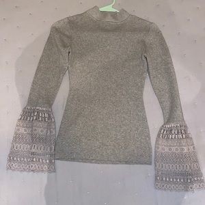 Mock Neck Knitted sweater